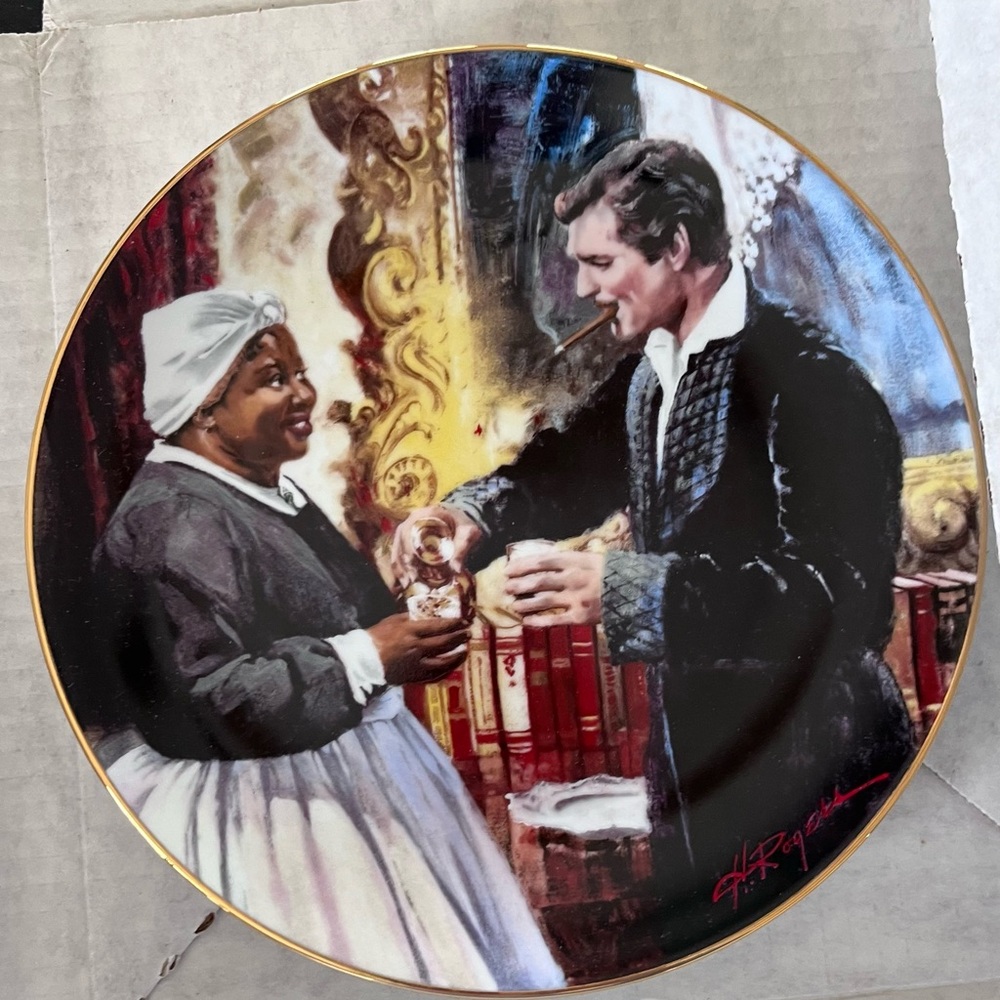 Gone With the Wind Set of 4 Collectors Platelectors Plates Original boxes